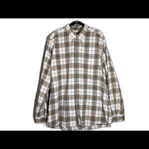 EDDIE BAUER cotton plaid shirt Men's XLT  Thick Flannel Soft multicolor XL -Tall